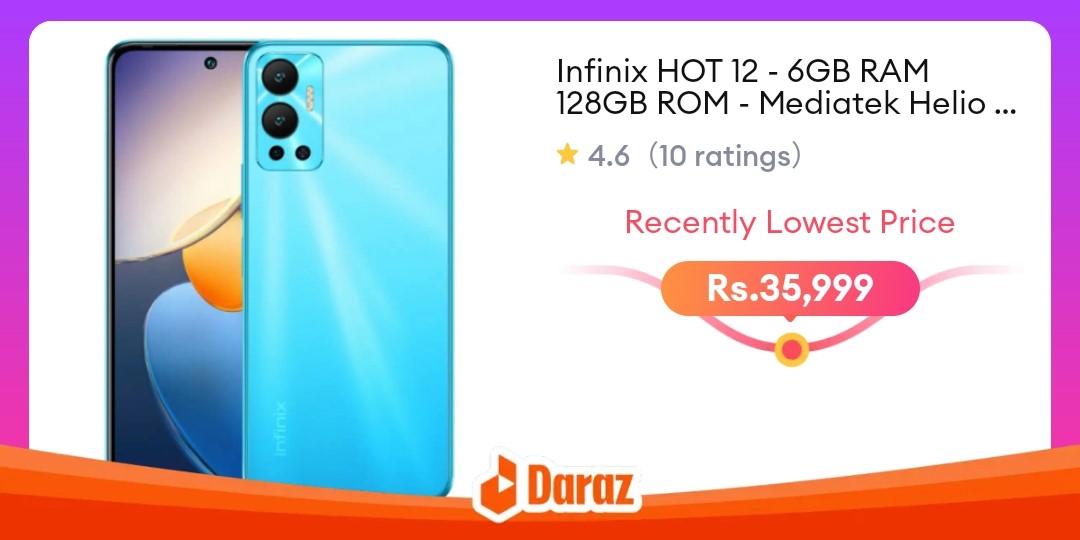 daraz offer Infinix Hot 12