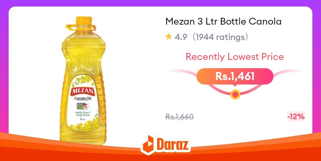 Mezan 3 Ltr Bottle Canola